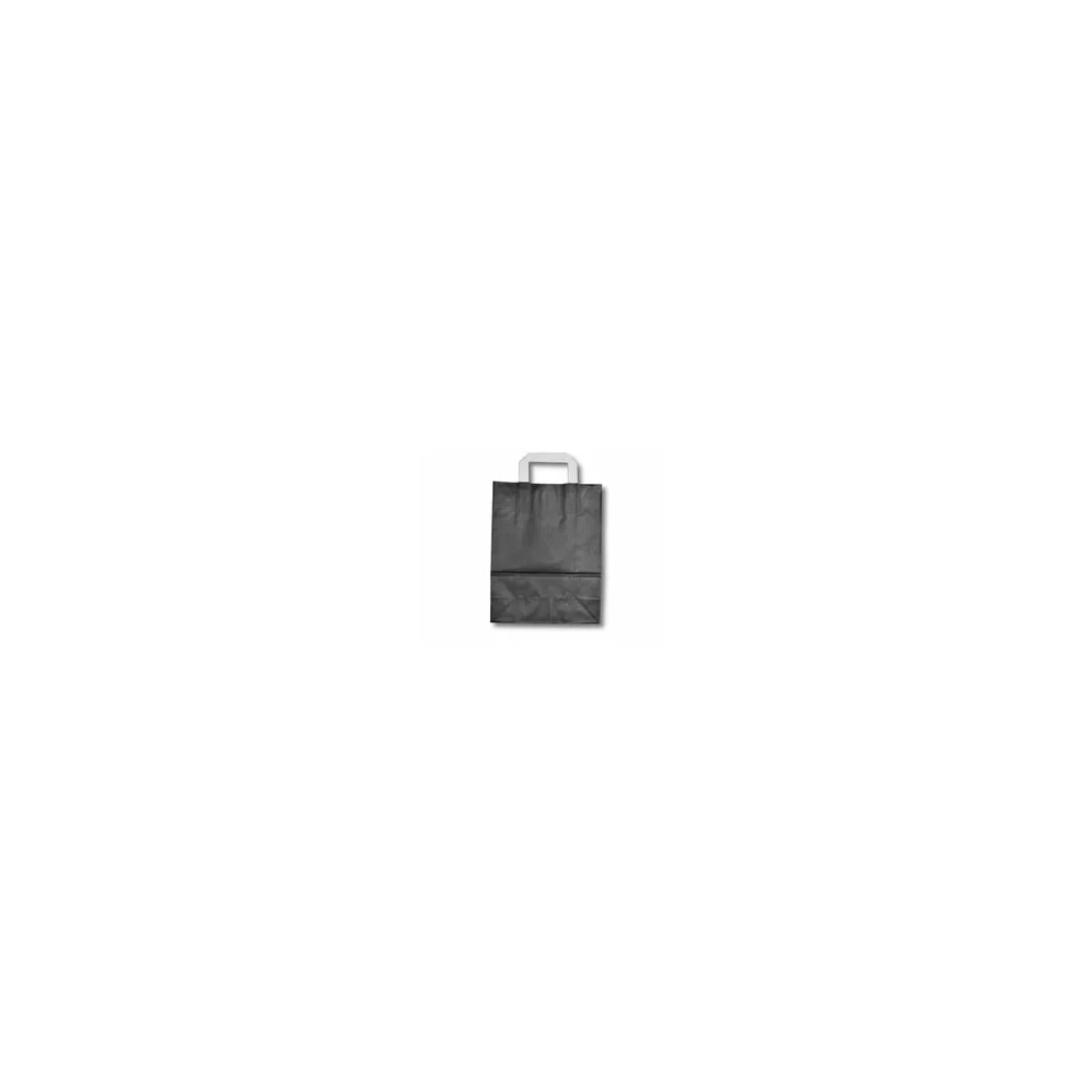 Papiertragetaschen aus Kraftpapier 180+80x220mm schwarz, 250 Stk.