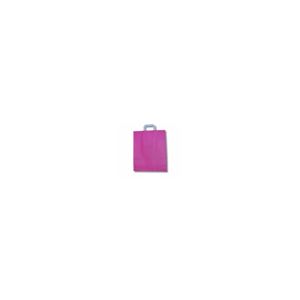 Papiertragetaschen aus Kraftpapier 220+100x280mm pink, 250 Stk.