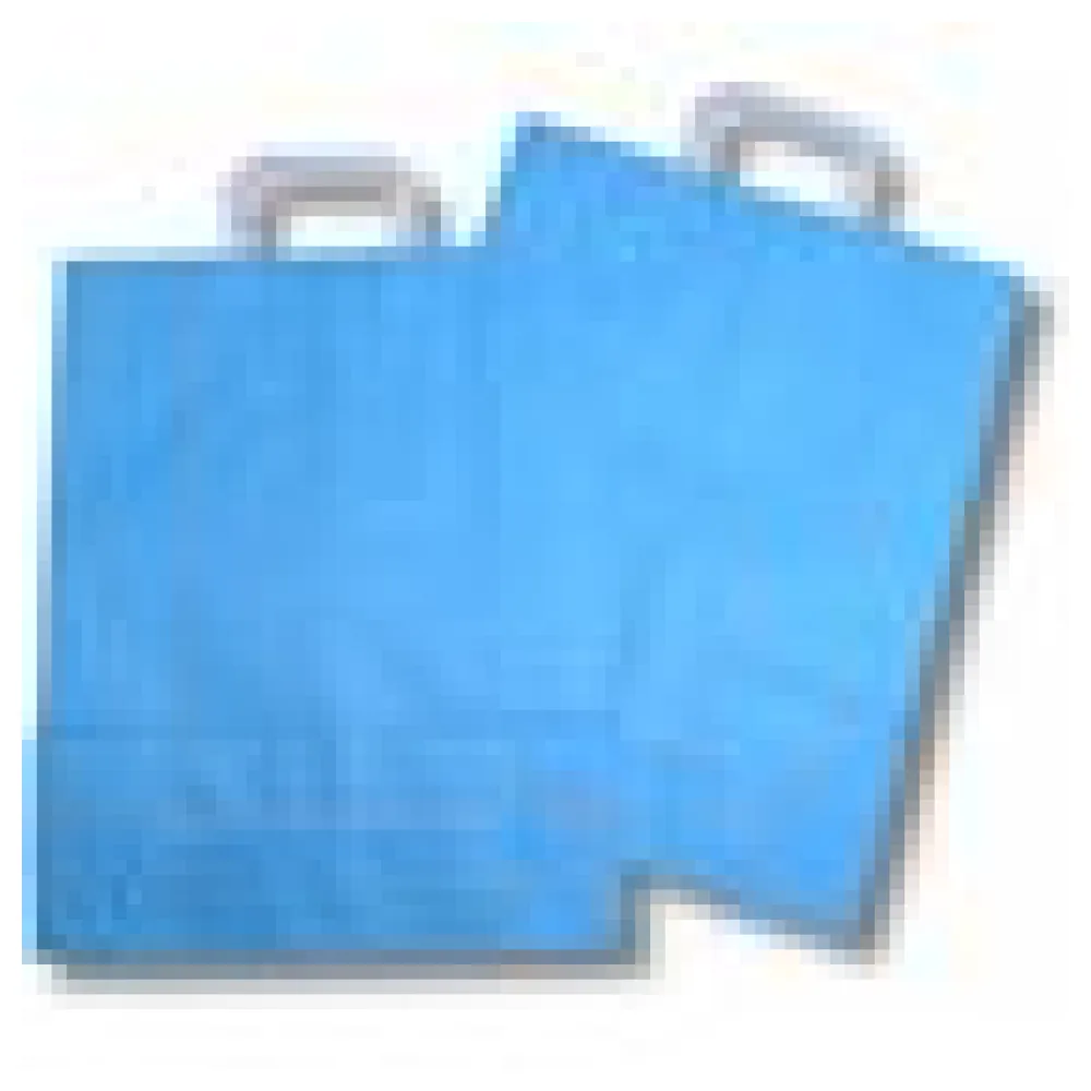 Papiertragetaschen aus Kraftpapier 220+100x280mm hellblau, 250 Stk. – Bild 4
