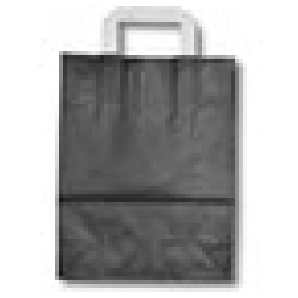 Papiertragetaschen aus Kraftpapier 220+100x280mm schwarz, 250 Stk. – Bild 4