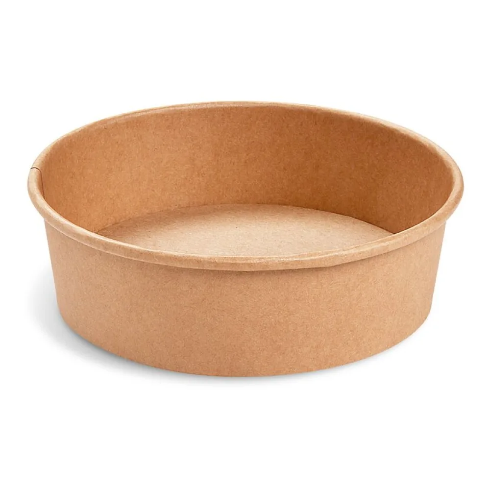 Salatschalen Feinkostschalen braun aus Pappe mit PE beschichtet 500ml O150mm, 50 Stk. – Bild 2