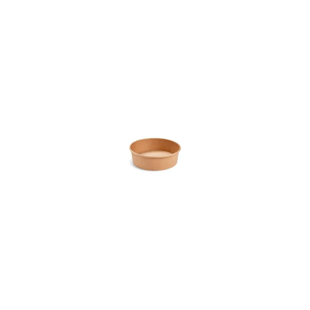 Salatschalen Feinkostschalen braun aus Pappe mit PE beschichtet 500ml O150mm, 50 Stk.
