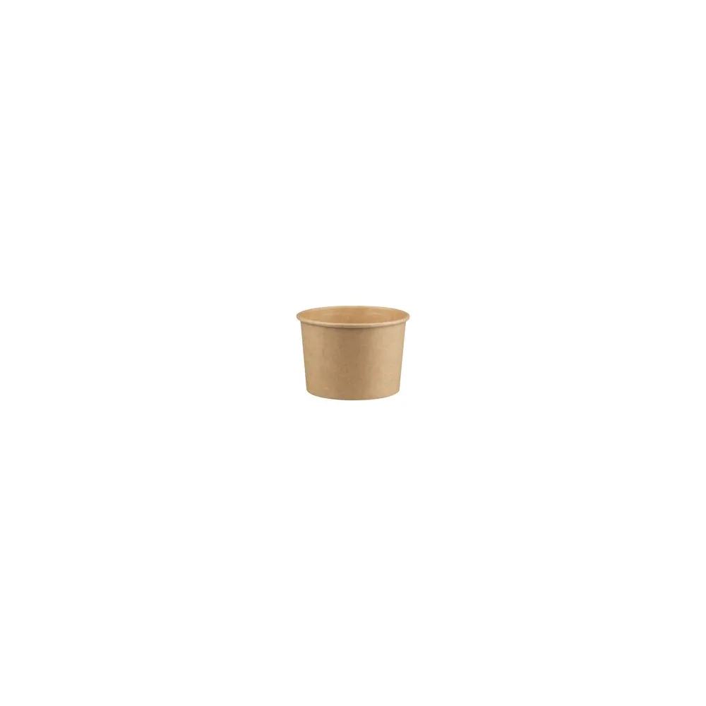 Suppenbehälter Suppenbecher aus Kraftpapier braun 16oz 500ml, 50 Stk.