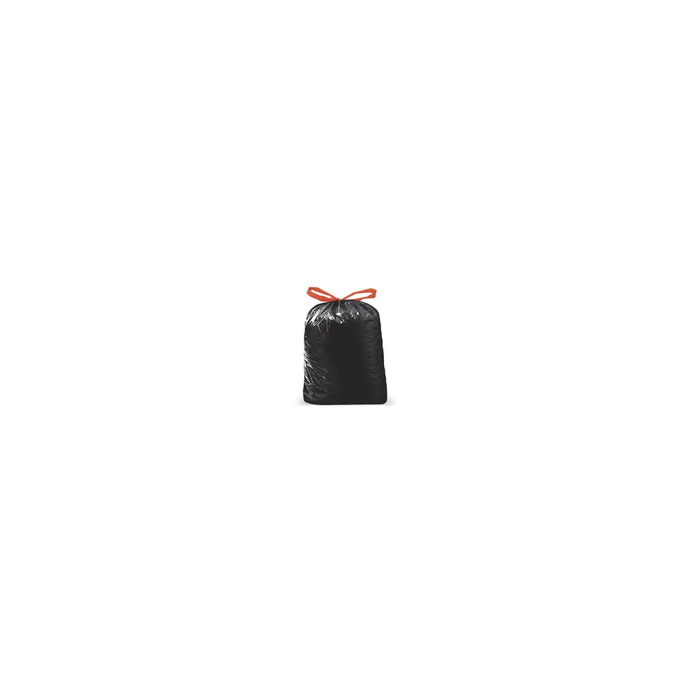 Müllsäcke mit Zugband 120 Liter LDPE 70 x 100 cm schwarz, 25 Stk.