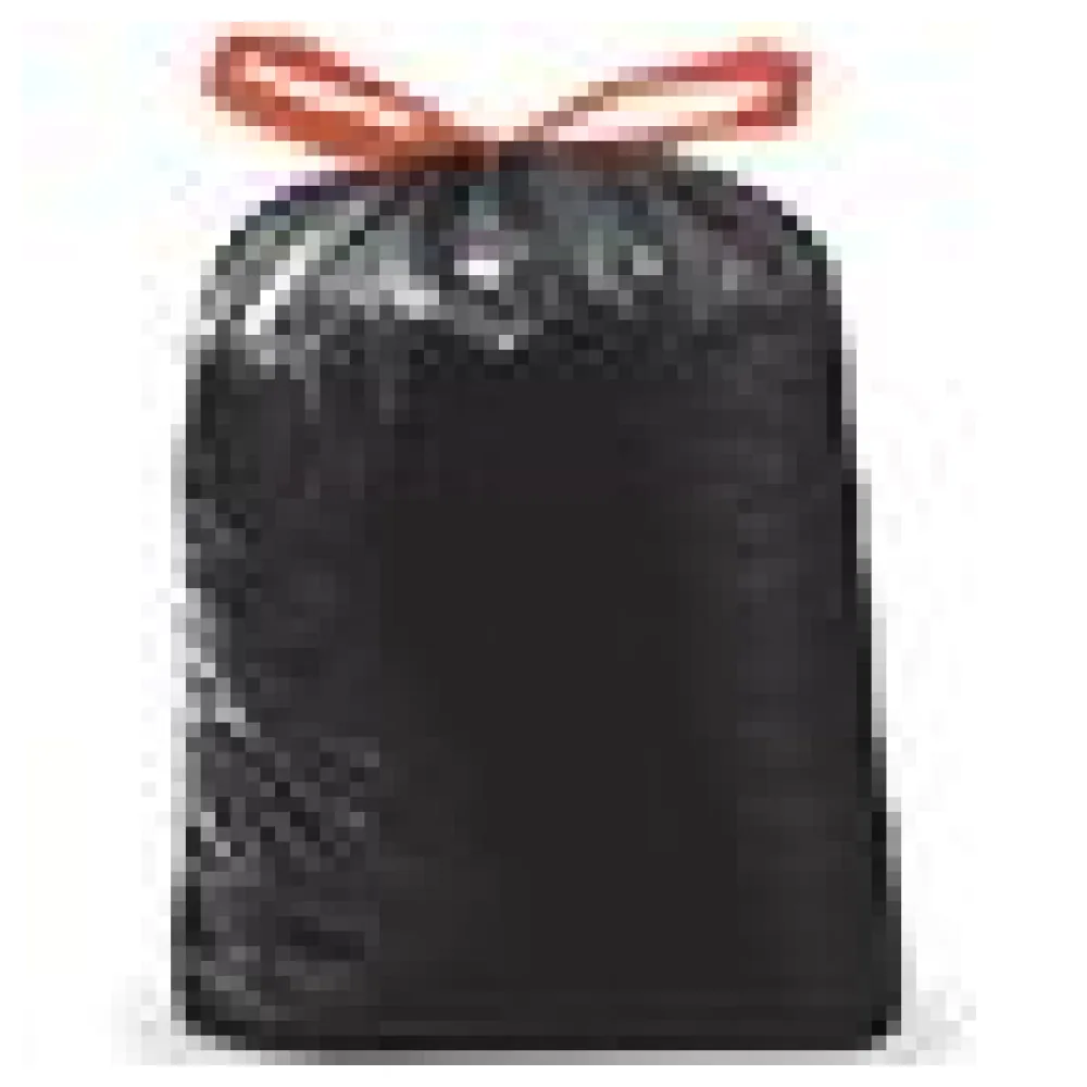 Müllsäcke mit Zugband 120 Liter LDPE 70 x 100 cm schwarz, 25 Stk. – Bild 4
