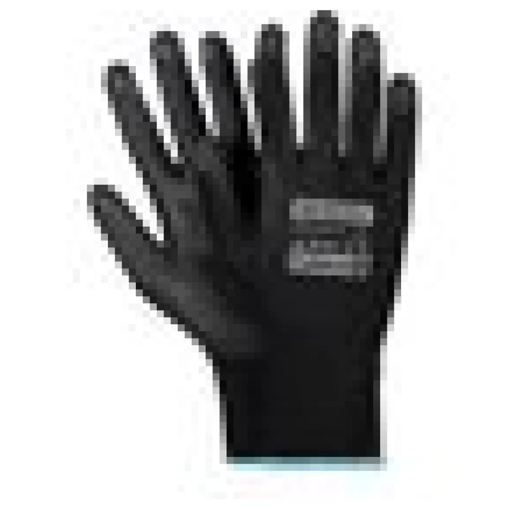 Montagehandschuhe, Arbeitshandschuhe Polyester Polyurethan M-8 schwarz, 12 Paar – Bild 4