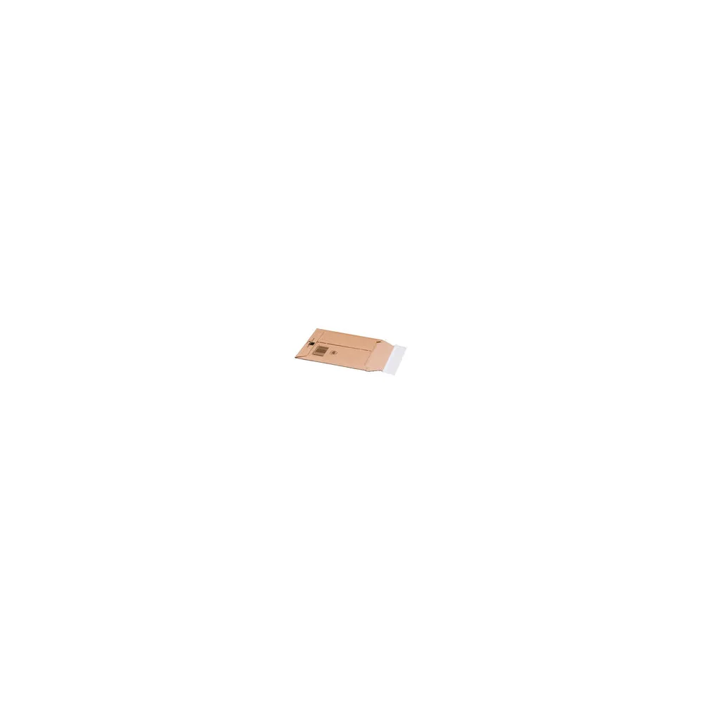 Wellpappe Versandtaschen 145x190mm bis 25mm Höhe Selbstklebeverschluss Aufreißfaden für CD braun