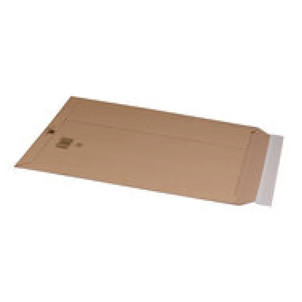 Wellpappe Versandtaschen 335x500mm bis 50mm Höhe Selbstklebeverschluss Aufreißfaden für A3 braun