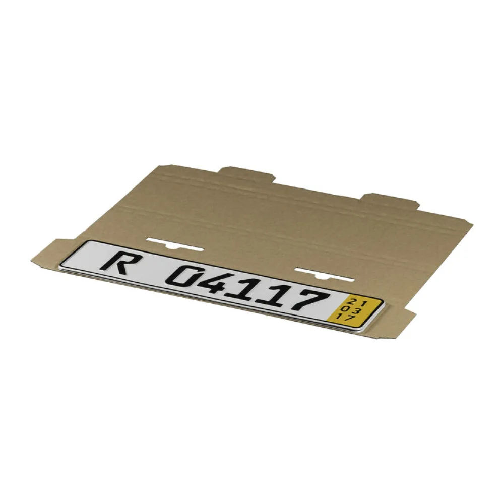 Versandverpackungen für KFZ-Kennzeichen 522x112x10mm – Bild 2