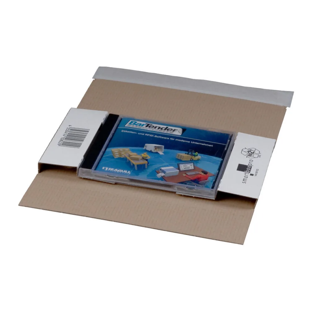 CD-Jewel-Mailer DIN Lang 225x125 ohne Fenster mit Selbstklebeverschluss & Aufreißfaden für 1 CD / DVD mit Hülle – Bild 2