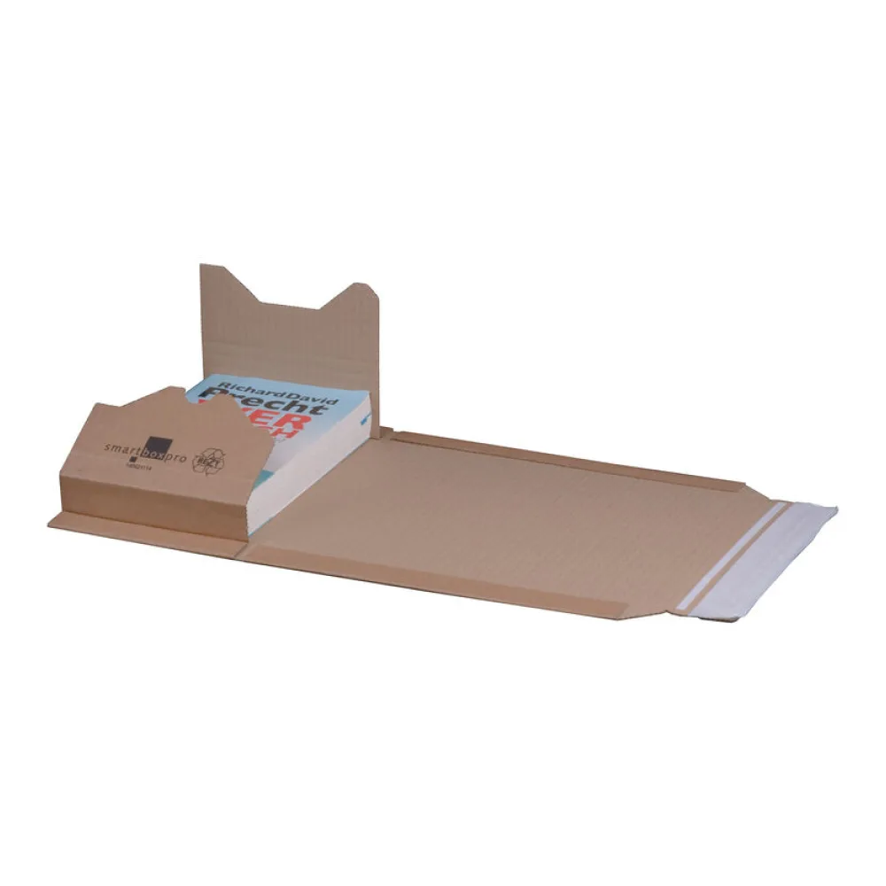 Universalverpackung 217x155mm bis 54mm Höhe Selbstklebeverschluss Aufreißfaden A5 braun – Bild 2