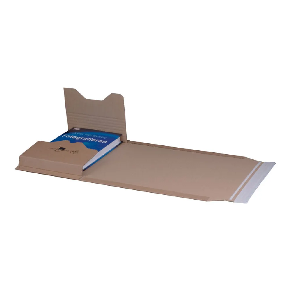 Universalverpackung 304x215mm bis 77mm Höhe Selbstklebeverschluss Aufreißfaden A4 braun – Bild 2