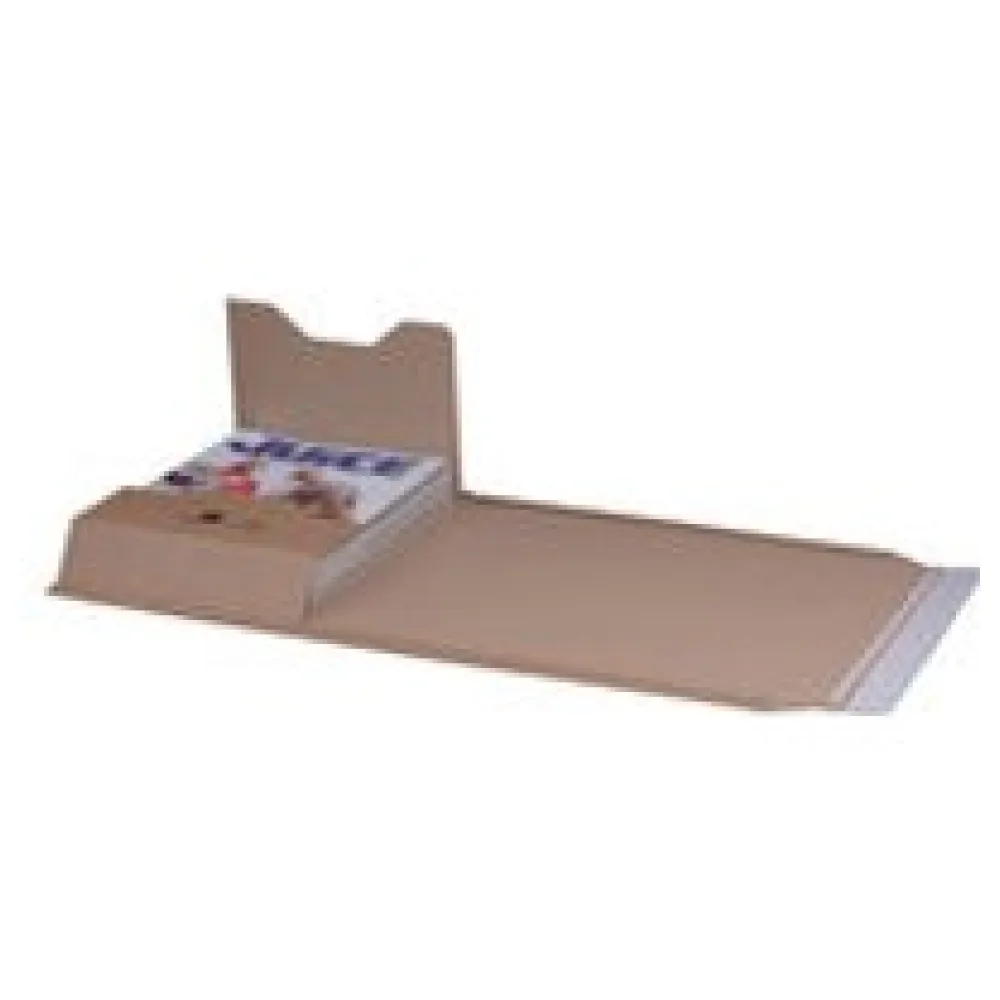 Universalverpackung 328x255mm bis 74mm Höhe Selbstklebeverschluss Aufreißfaden C4 braun – Bild 3
