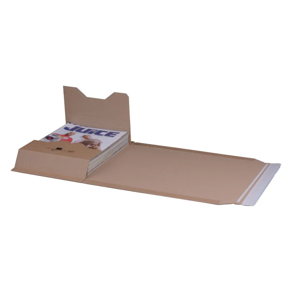 Universalverpackung 328x255mm bis 74mm Höhe Selbstklebeverschluss Aufreißfaden C4 braun – Bild 2