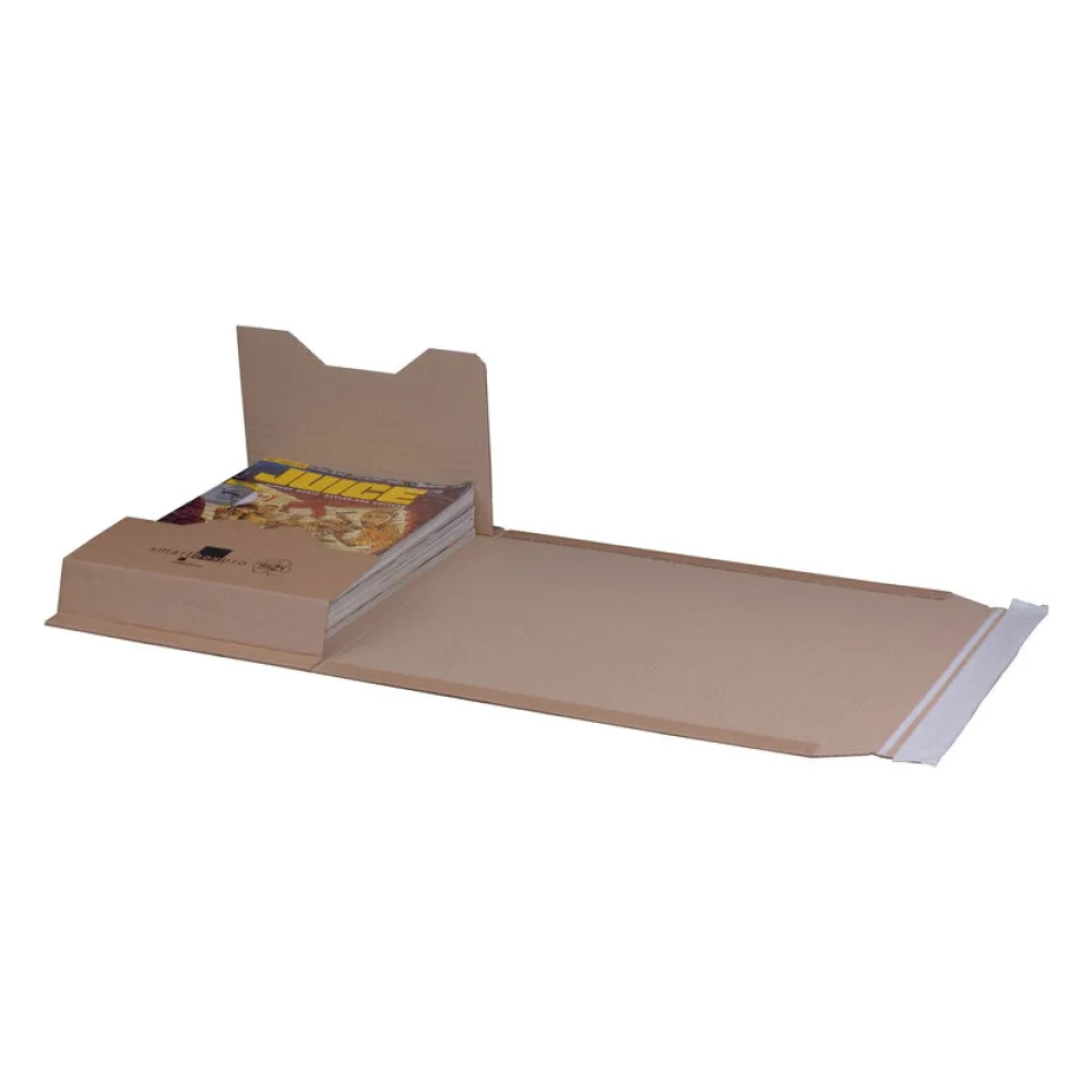 Universalverpackung 335x275mm bis 80mm Höhe Selbstklebeverschluss Aufreißfaden C4+ braun – Bild 2
