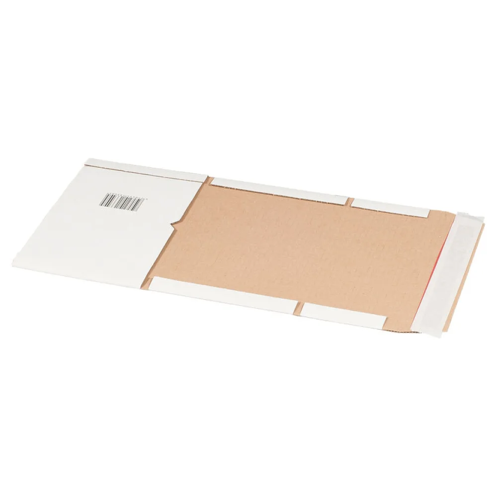 Universalverpackung 300x220mm bis 80mm Höhe Selbstklebeverschluss Aufreißfaden A4 weiß – Bild 2