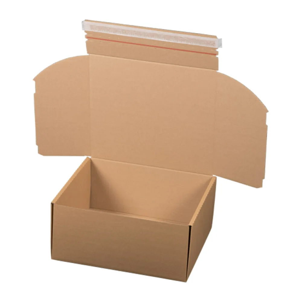 Versandkarton 340x315x155mm MODULBOX 6 mit Selbstklebeverschluss & Aufreißfaden braun – Bild 2
