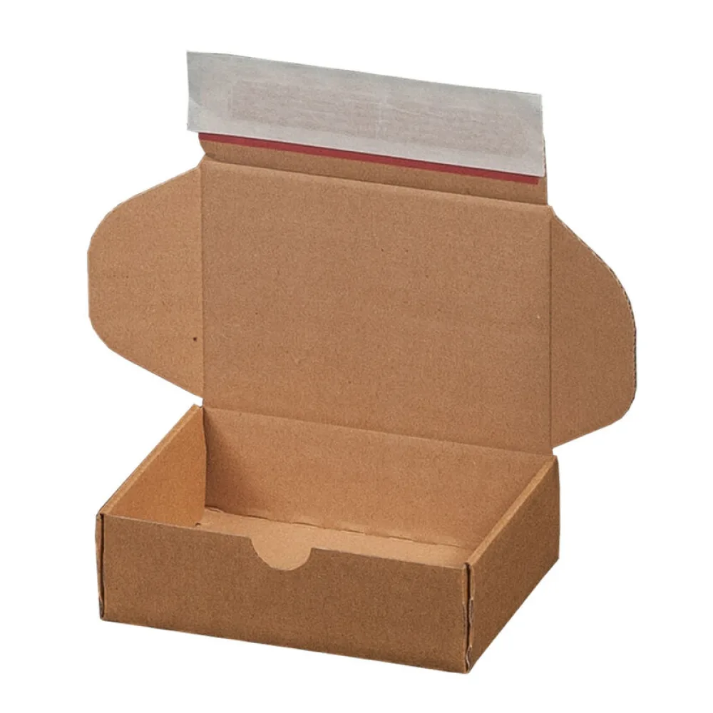 Versandkarton 140x101x43mm MODULBOX 1 mit Selbstklebeverschluss & Aufreißfaden braun – Bild 2