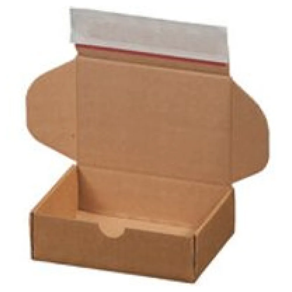 Versandkarton 140x101x43mm MODULBOX 1 mit Selbstklebeverschluss & Aufreißfaden braun – Bild 3