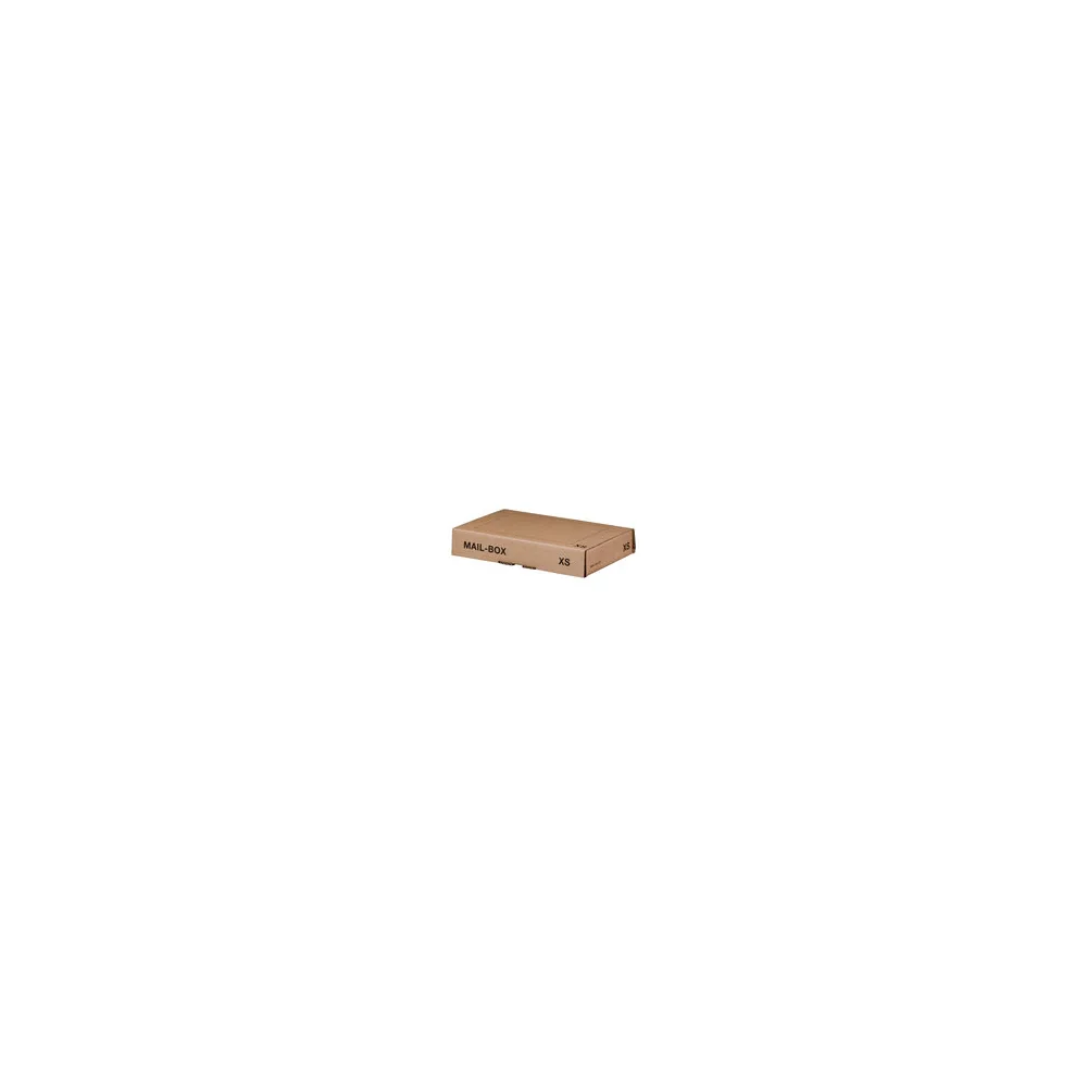 Versandkarton 244x145x43mm MAILBOX XS mit Steckverschluss wiederverschließbar für Maxibrief braun