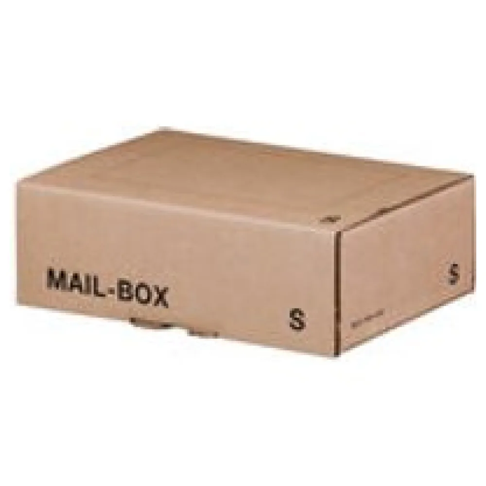 Versandkarton 249x175x79mm MAILBOX S mit Steckverschluss wiederverschließbar braun – Bild 3