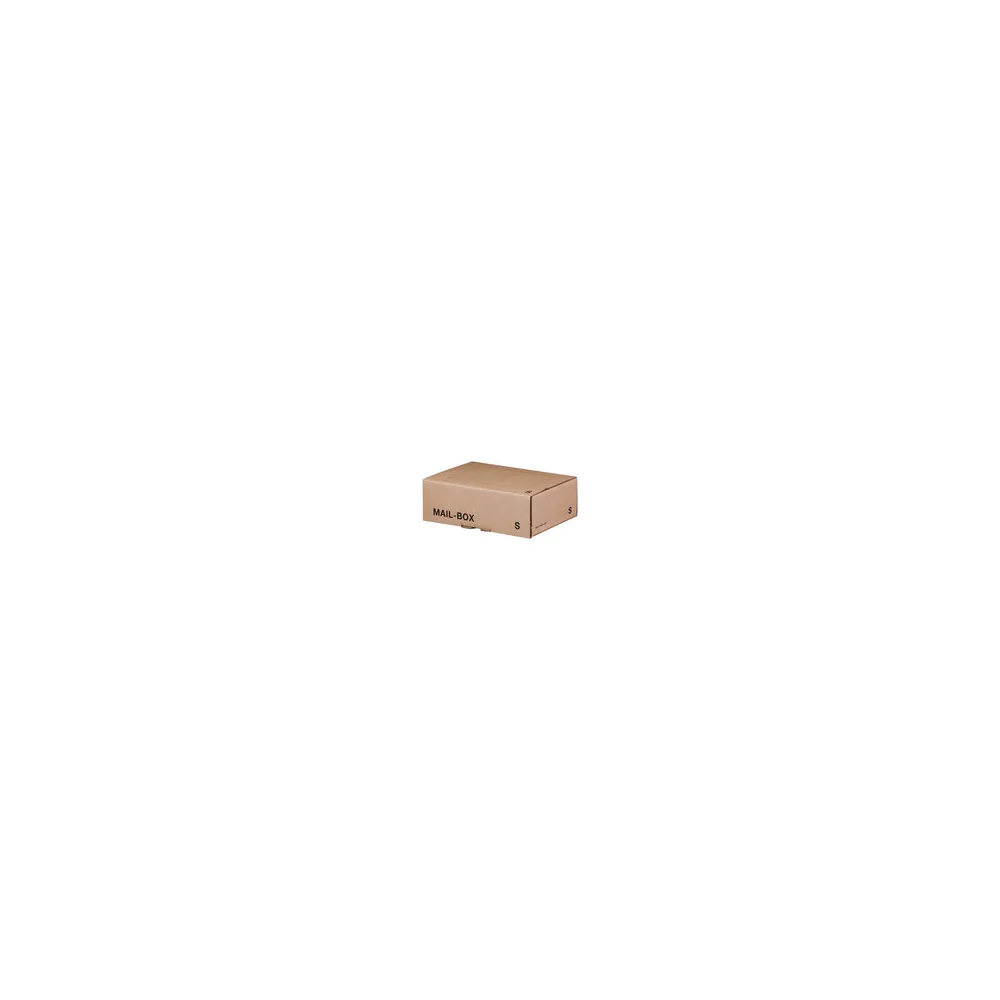 Versandkarton 249x175x79mm MAILBOX S mit Steckverschluss wiederverschließbar braun