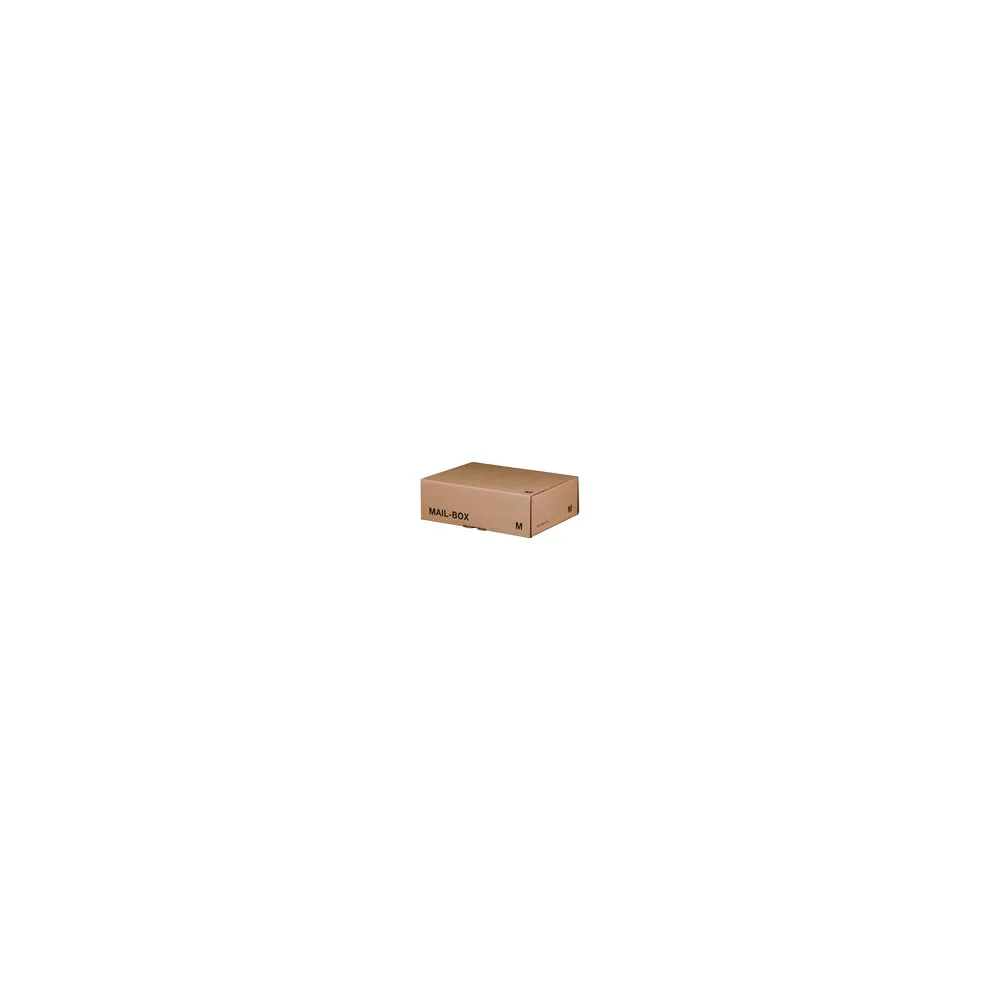 Versandkarton 331x241x104mm MAILBOX M mit Steckverschluss wiederverschließbar braun