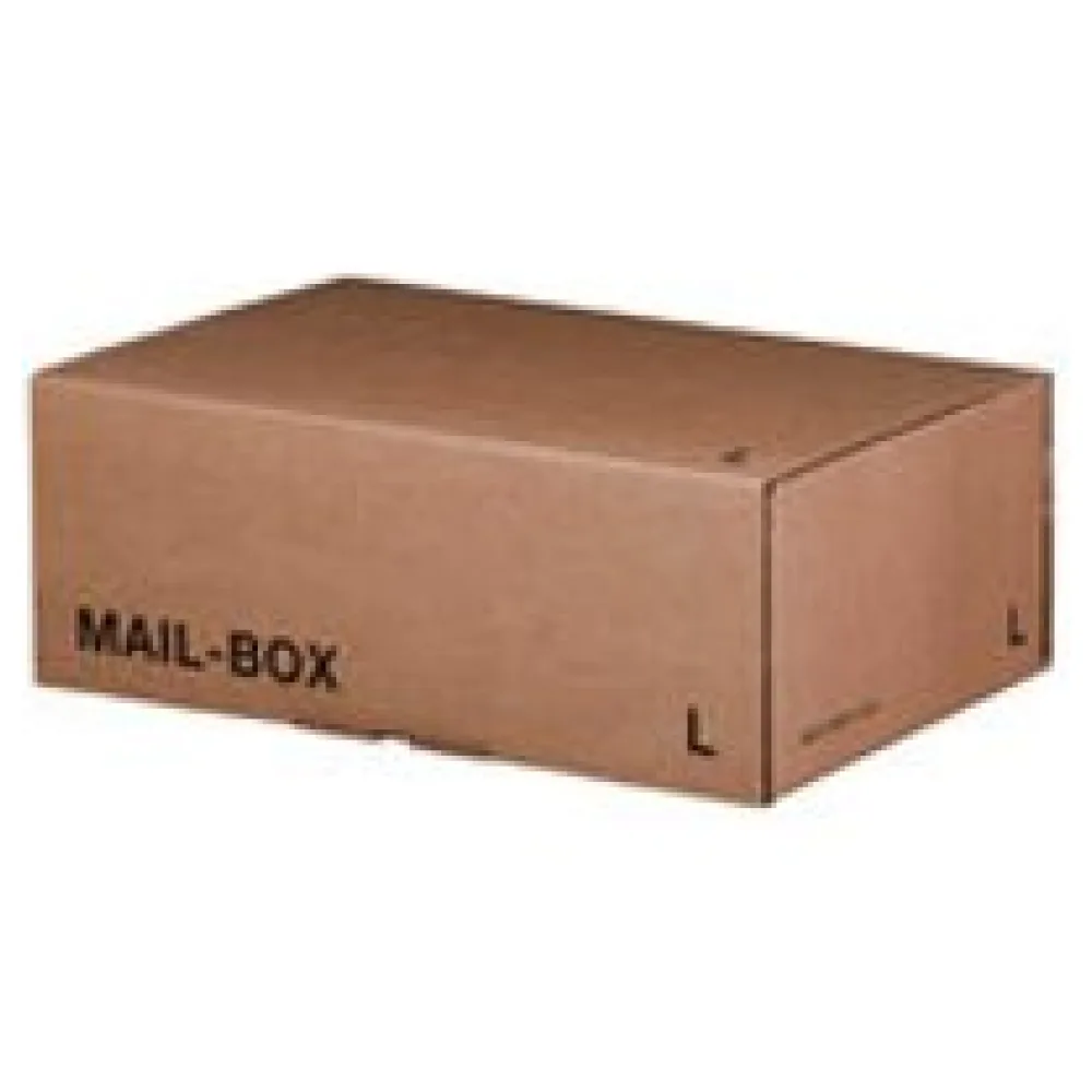 Versandkarton 395x248x141mm MAILBOX L mit Steckverschluss wiederverschließbar braun – Bild 3