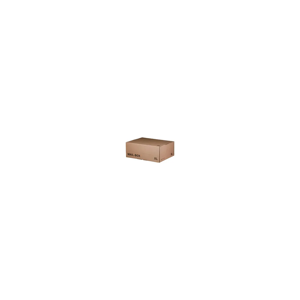 Versandkarton 460x333x174mm MAILBOX XL mit Steckverschluss wiederverschließbar braun