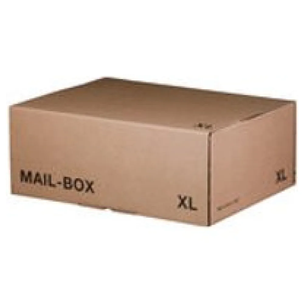 Versandkarton 460x333x174mm MAILBOX XL mit Steckverschluss wiederverschließbar braun – Bild 3