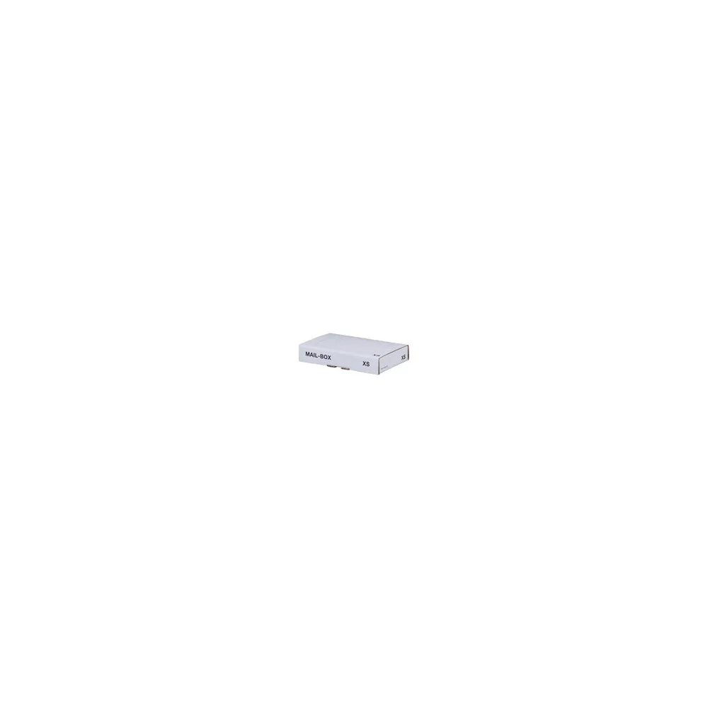 Versandkarton 244x145x43mm MAILBOX XS mit Steckverschluss wiederverschließbar für Maxibrief weiß