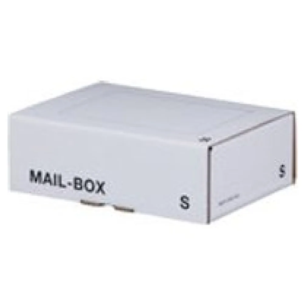 Versandkarton 249x175x79mm MAILBOX S mit Steckverschluss wiederverschließbar weiß – Bild 3