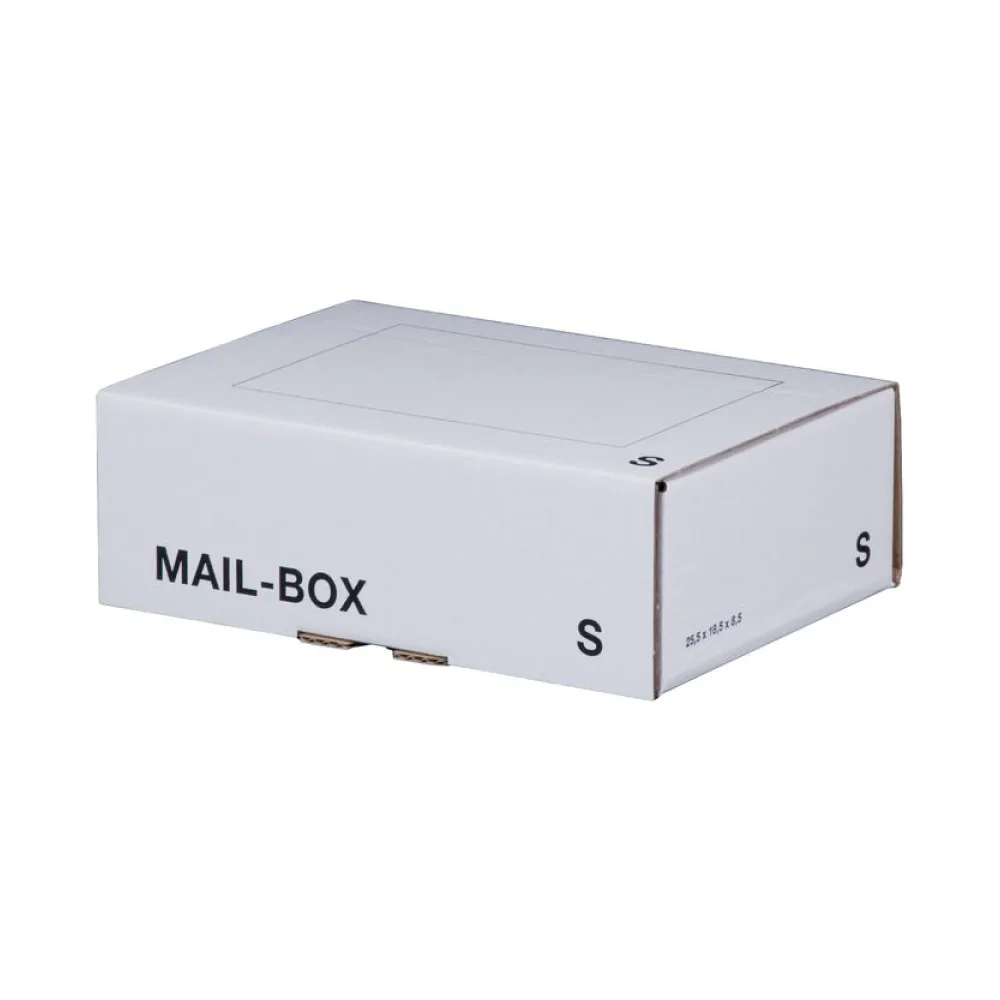 Versandkarton 249x175x79mm MAILBOX S mit Steckverschluss wiederverschließbar weiß – Bild 2