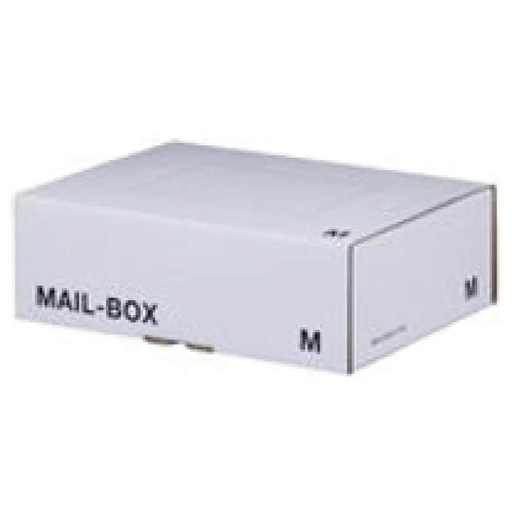 Versandkarton 331x241x104mm MAILBOX M mit Steckverschluss wiederverschließbar weiß – Bild 3