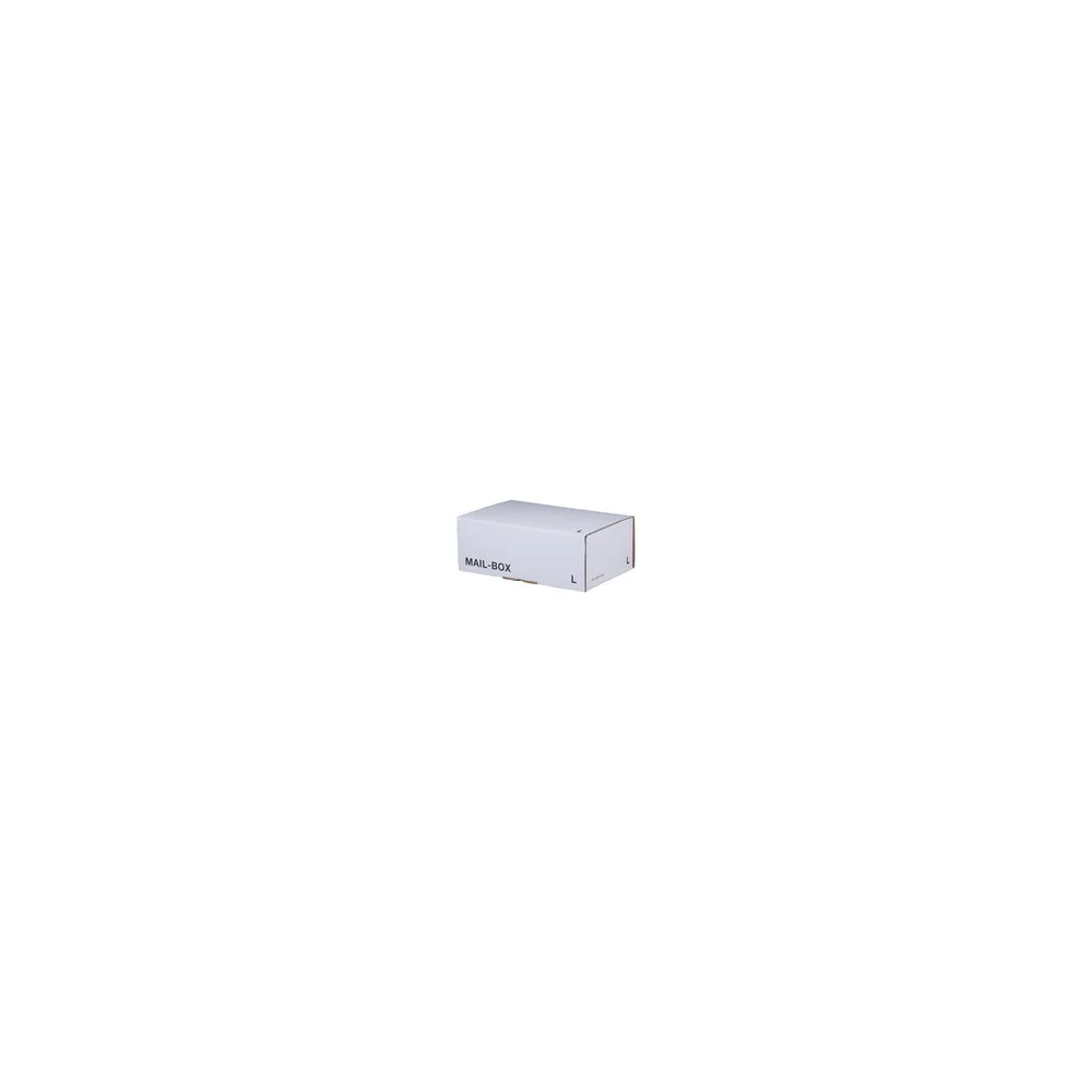 Versandkarton 395x248x141mm MAILBOX L mit Steckverschluss wiederverschließbar weiß