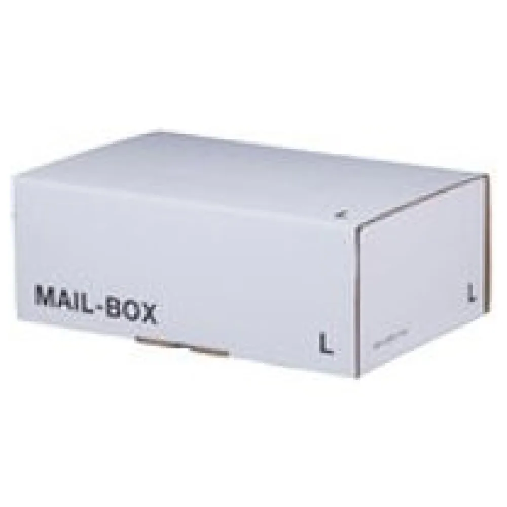 Versandkarton 395x248x141mm MAILBOX L mit Steckverschluss wiederverschließbar weiß – Bild 3