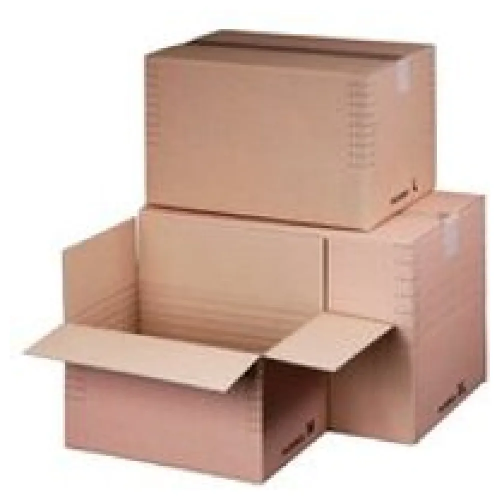 Schnellaufrichtekarton 320x220x(80)-190mm mit variabler Höhe und Automatikboden A4+ braun – Bild 3