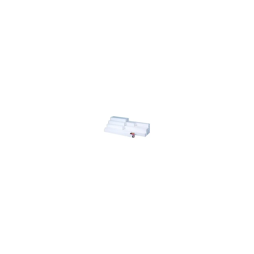 Versandhülsen 750x75x75mm PLANBOX weiß quadratisch mit Steckverschluss