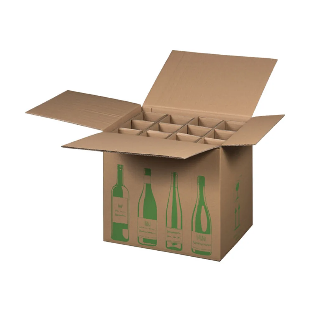 Weinversandkarton ECO für 12 Weinflaschen mit DHL Zertifizierung – Bild 2
