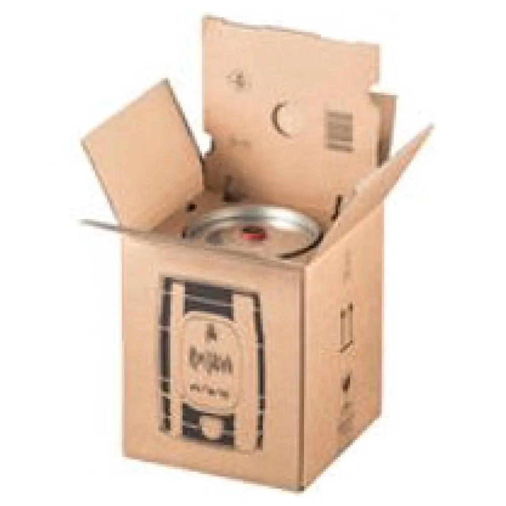 Versandkarton für Bierfass Partyfässer 5 Liter 228x227x271mm inkl. Fixiereinlagen braun – Bild 3