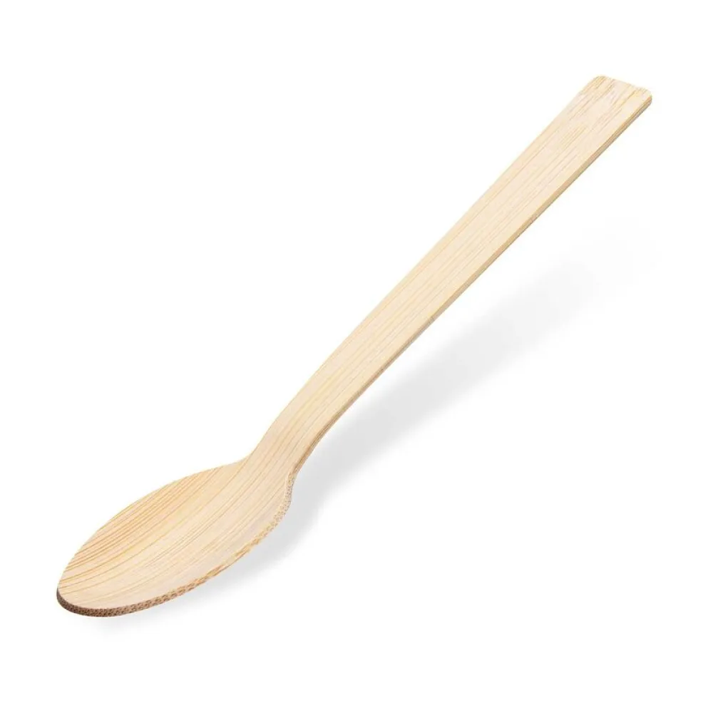 Bambuslöffel Löffel aus Bambus 17 cm umweltfreundlich, 100 Stk. – Bild 2