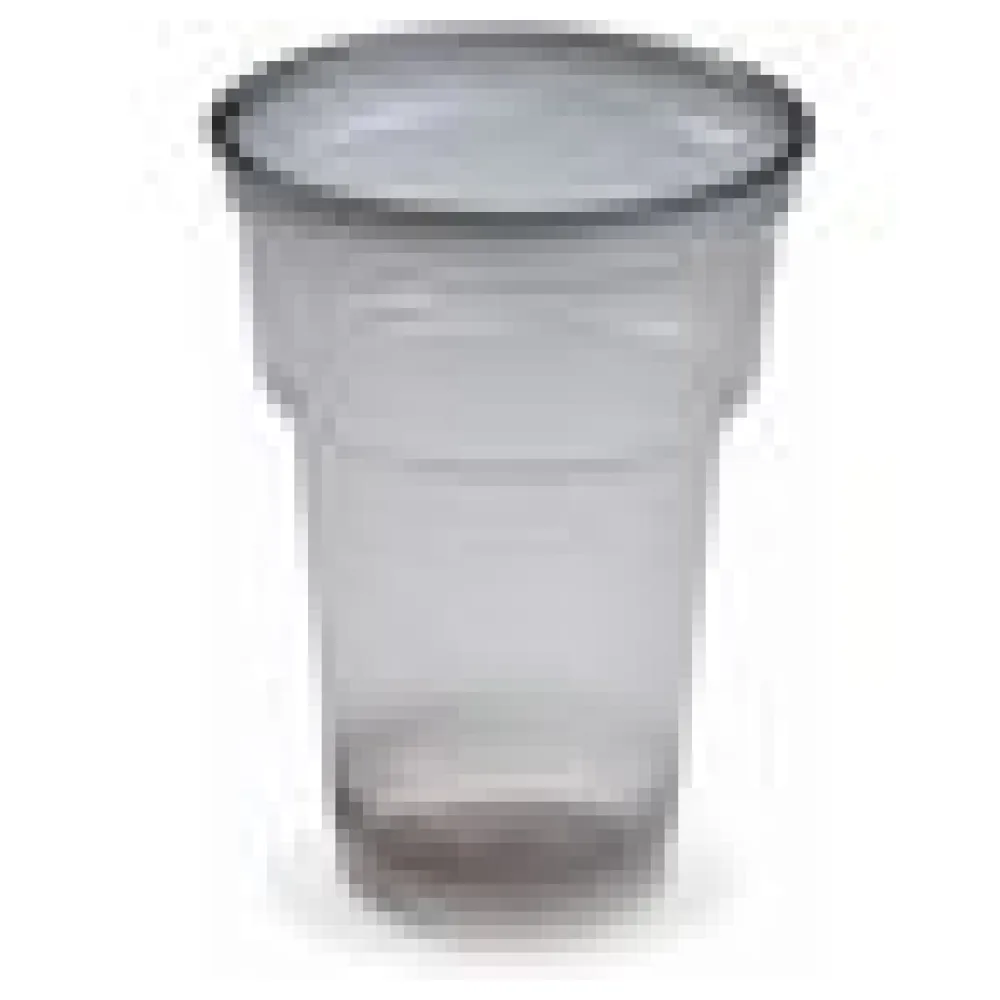 Mehrwegbecher Pfandbecher rauch-grau transparent PP Eichstrich 0,2 l O 7,8 cm, 50 Stk. – Bild 4