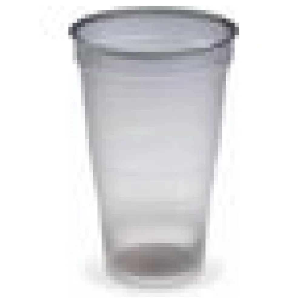 Mehrwegbecher Pfandbecher rauch-grau transparent PP Eichstrich 0,5 l O 9,5 cm, 25 Stk. – Bild 4