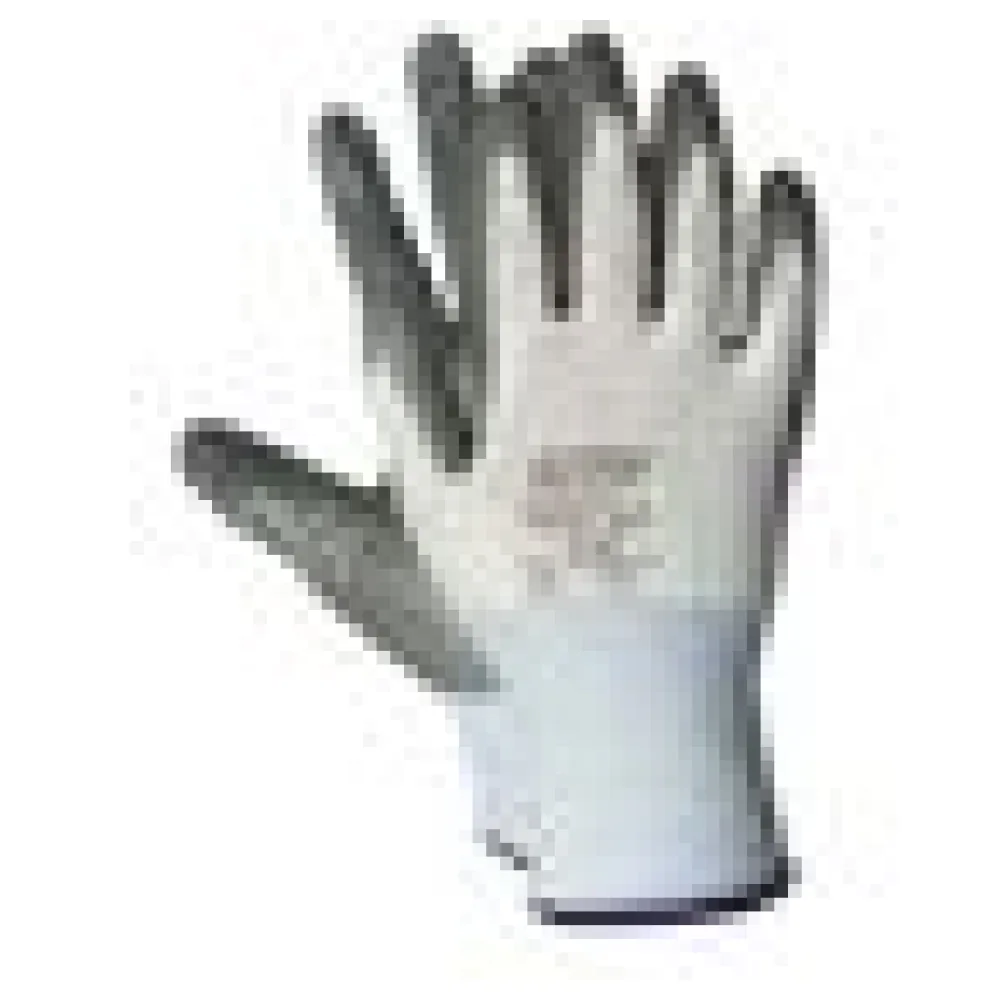 Arbeitshandschuhe, Montagehandschuhe Nylon-Nitril Größe M-8 Unisex grau, 12 Paar – Bild 4