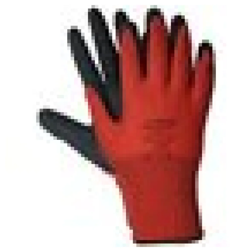 Arbeitshandschuhe , Montagehandschuhe Nylon Latex M-8 rot / schwarz, 12 Paar – Bild 4