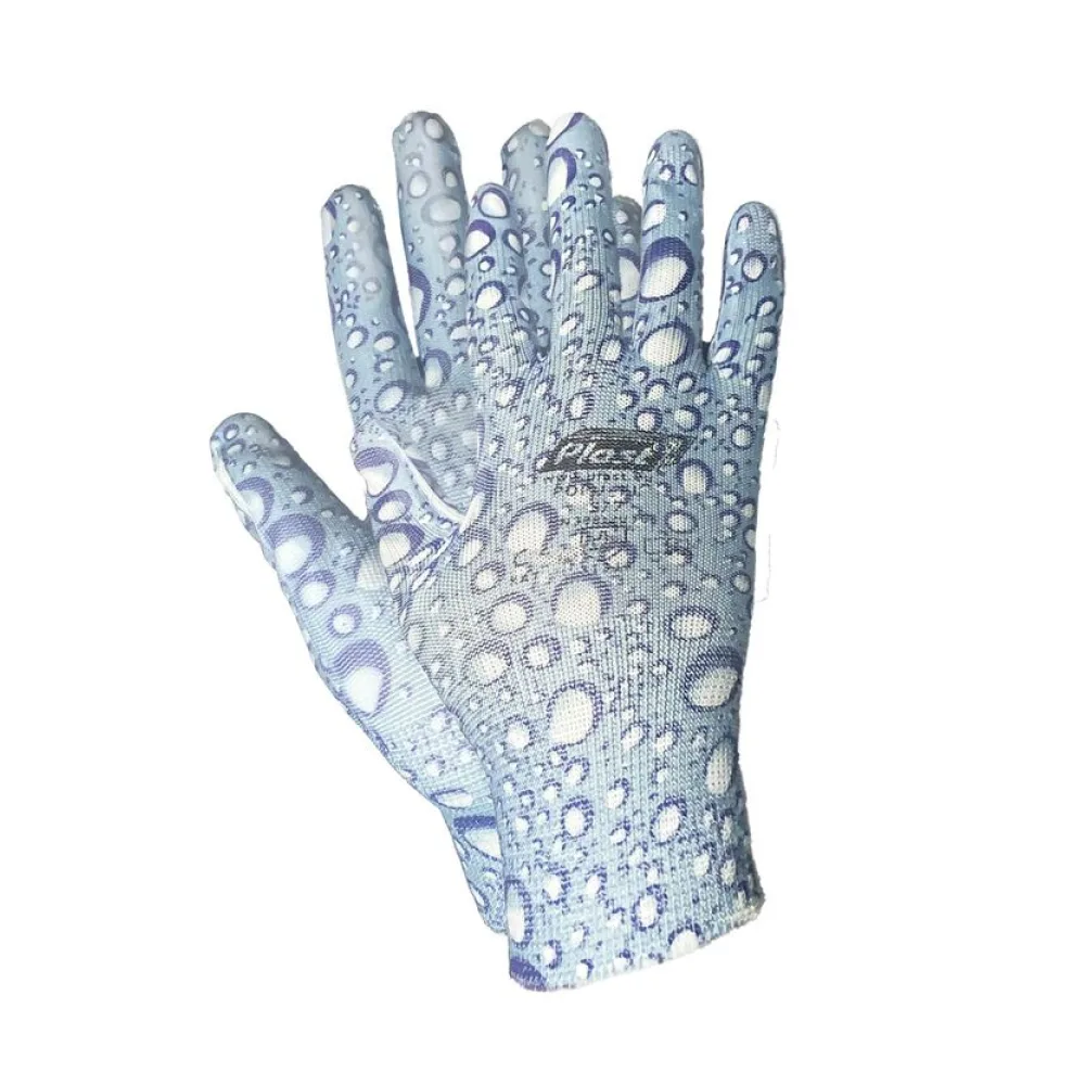 Arbeitshandschuhe, Montagehandschuhe Polyester - Polyurethan Größe S-7, Wassertropfen, 12 Paar – Bild 2
