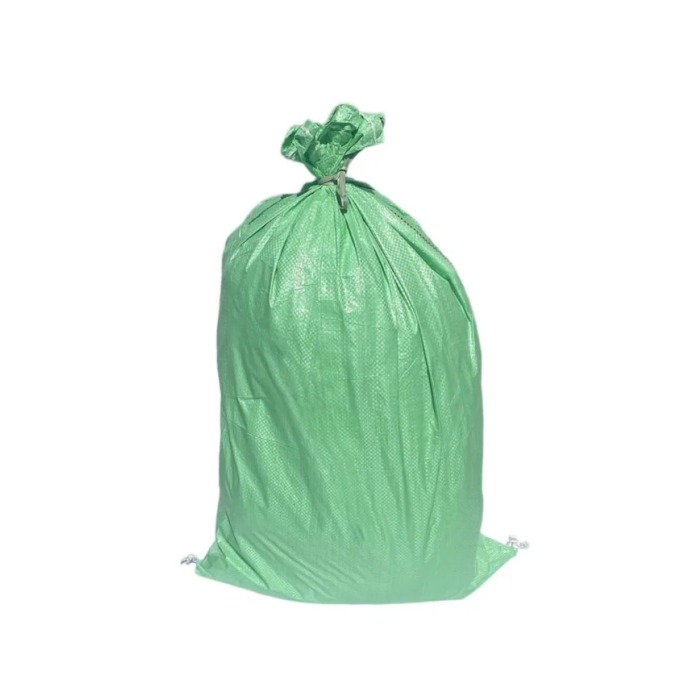 Schwerlastsack Gewebesack Hochwassersack Getreidesack Lagersack PP mit rotem Streifen 500 x 800 mm 30 kg grün – Bild 2