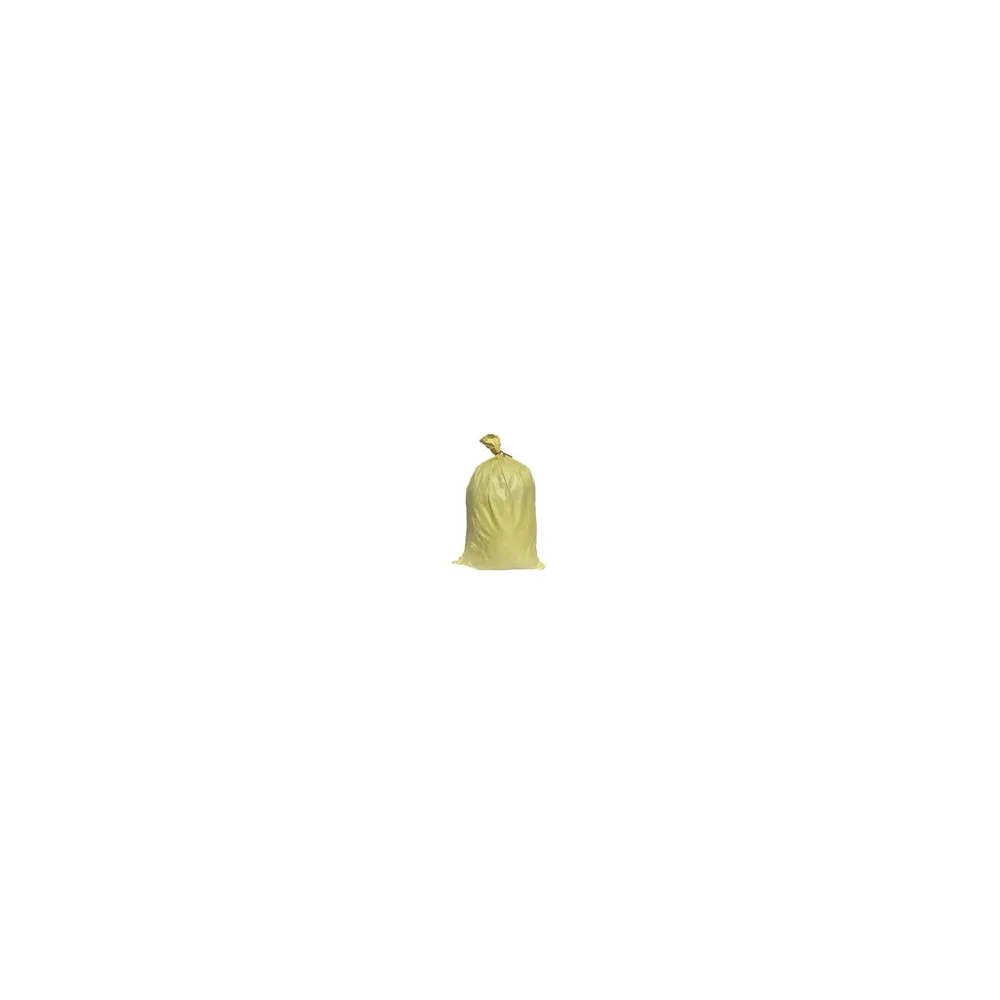 Schwerlastsack Gewebesack Hochwassersack Getreidesack Lagersack PP mit rotem Streifen 500 x 800 mm 30 kg gelb