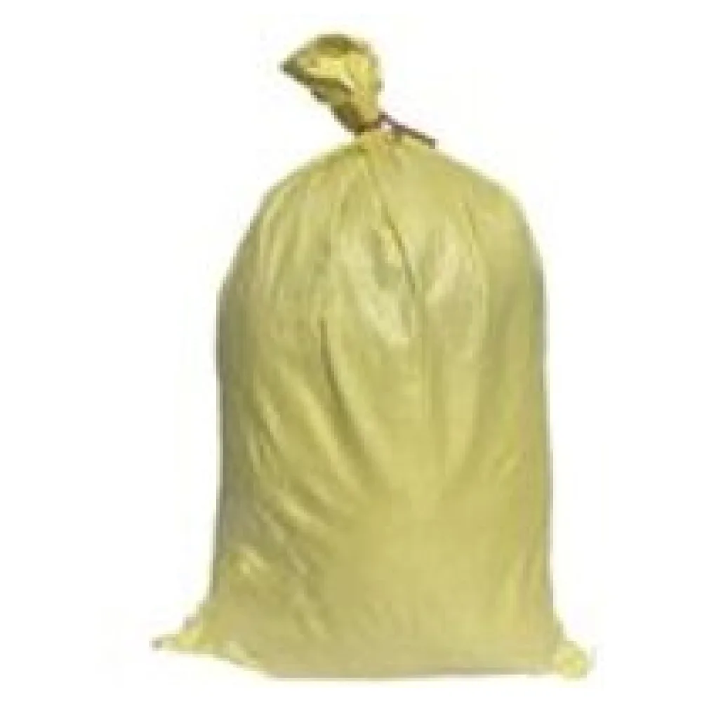 Schwerlastsack Gewebesack Hochwassersack Getreidesack Lagersack PP mit rotem Streifen 500 x 800 mm 30 kg gelb – Bild 3