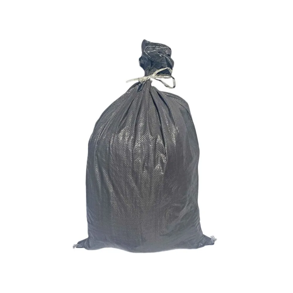 Schwerlastsack Gewebesack Hochwassersack Getreidesack Lagersack PP mit rotem Streifen 500 x 850 mm 30 kg schwarz – Bild 2